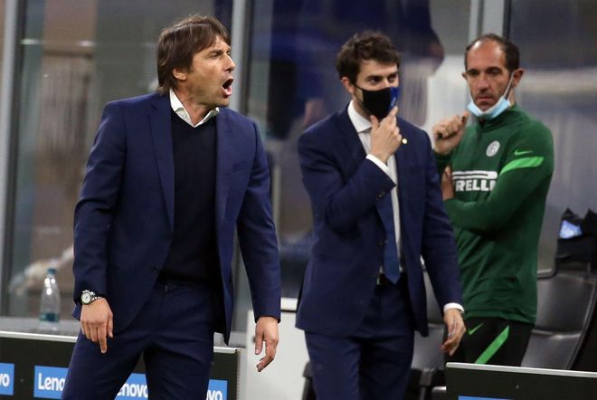 Conte durante su etapa en el Inter Conte durante su etapa en el Inter