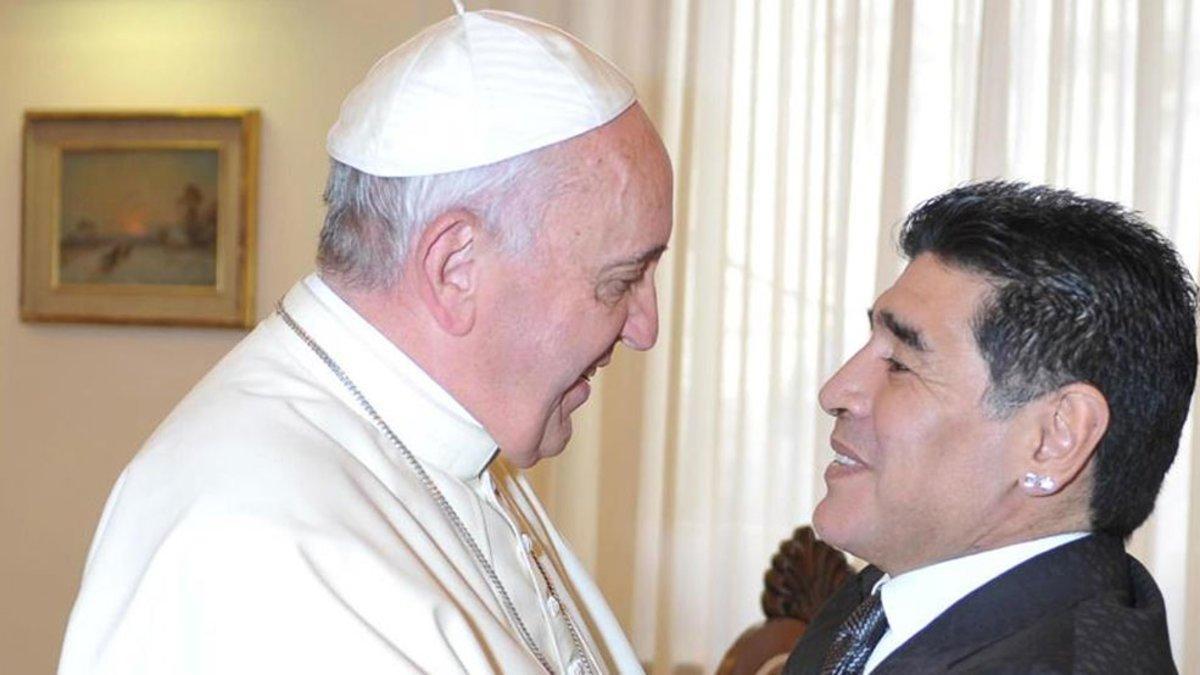 El papa Francisco se reunió en varias ocasiones con Maradona