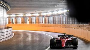 Sainz, en el túnel de Mónaco