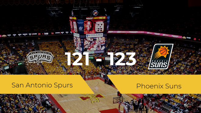 Phoenix Suns se hace con la victoria contra San Antonio Spurs por 121-123 Phoenix Suns se hace con la victoria contra San Antonio Spurs por 121-123