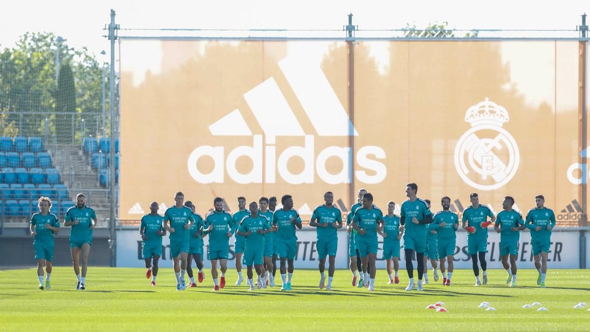 El Madrid se ha ejercitado en la previa de su partido de Champions El Madrid se ha ejercitado en la previa de su partido de Champions