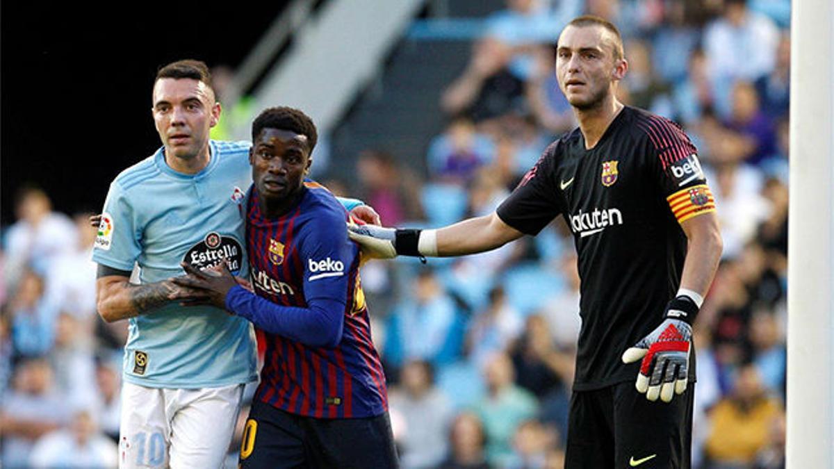 Wagué pudo marcar su primer gol como jugador del FC Barcelona