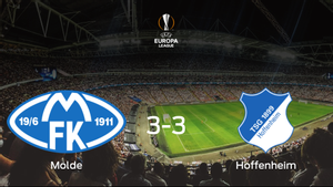 Empate a tres entre el Molde FK y el Hoffenheim en la primera eliminatoria de dieciseisavos de final Empate a tres entre el Molde FK y el Hoffenheim en la primera eliminatoria de dieciseisavos de final