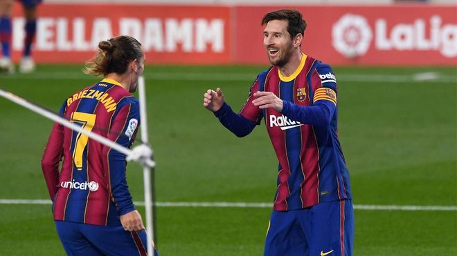 Messi y Griezmann, en una imagen de archivo Messi y Griezmann, en una imagen de archivo