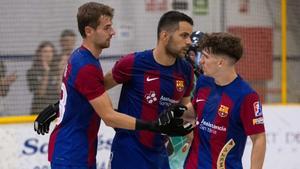 El Barça de hockey patines se estrenó ante el Caldes