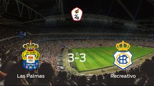 Reparto de puntos entre Las Palmas At. y el Recreativo (3-3) Reparto de puntos entre Las Palmas At. y el Recreativo (3-3)