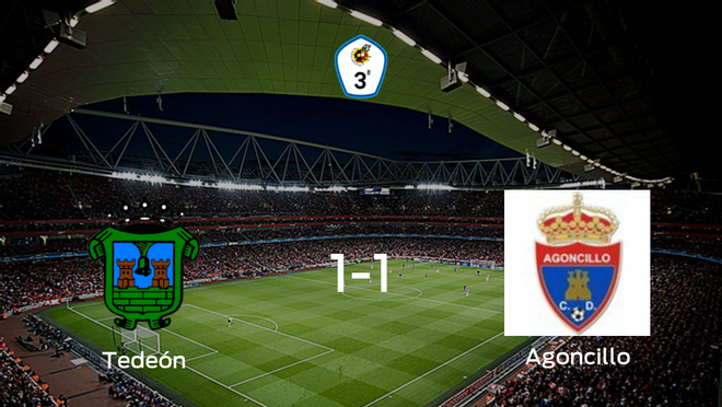 El CD Tedeón y el Agoncillo se reparten los puntos y empatan 1-1 El CD Tedeón y el Agoncillo se reparten los puntos y empatan 1-1