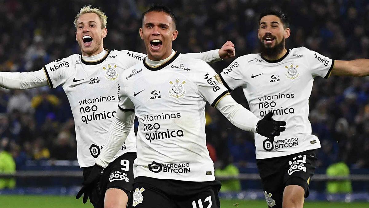 El Corinthians celebra su clasificación para los cuartos de la Libertadores