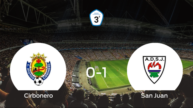 El San Juan DKE gana 0-1 al Cirbonero y se lleva los tres puntos El San Juan DKE gana 0-1 al Cirbonero y se lleva los tres puntos