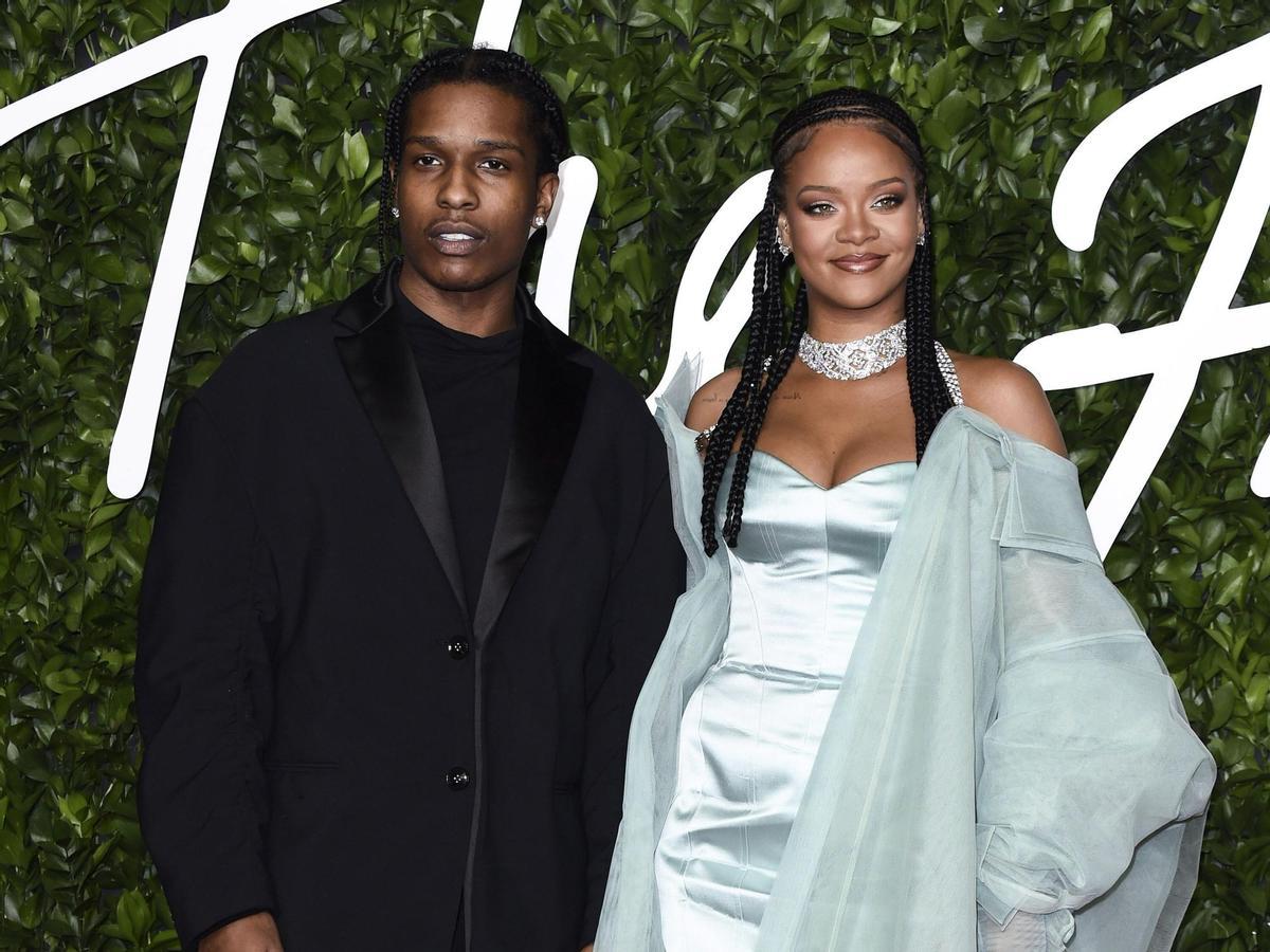 ASAP Rocky und Rihanna bei der Verleihung der Fashion Awards