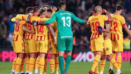 El Girona logró un gran punto en el Camp Nou la última jornada
