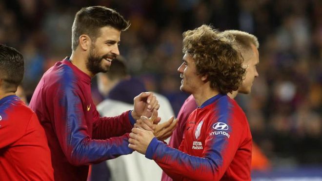 Piqué ficha a Griezmann Piqué ficha a Griezmann