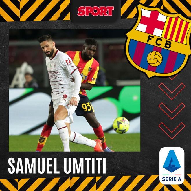 Samuel Umtiti se ha reencontrado en el Lecce y su buena temporada en la Serie A ha provocado que varios equipos se interesen en él.