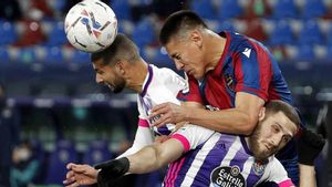 Imagen del duelo entre Levante y Valladolid Imagen del duelo entre Levante y Valladolid