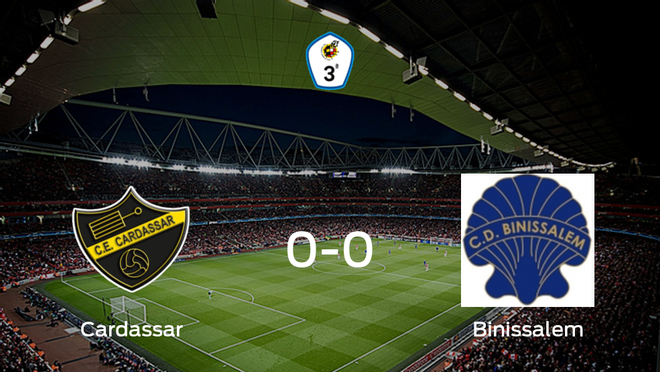 El Cardassar y el Binissalem concluyen su enfrentamiento en el San Lorenzo sin goles (0-0) El Cardassar y el Binissalem concluyen su enfrentamiento en el San Lorenzo sin goles (0-0)