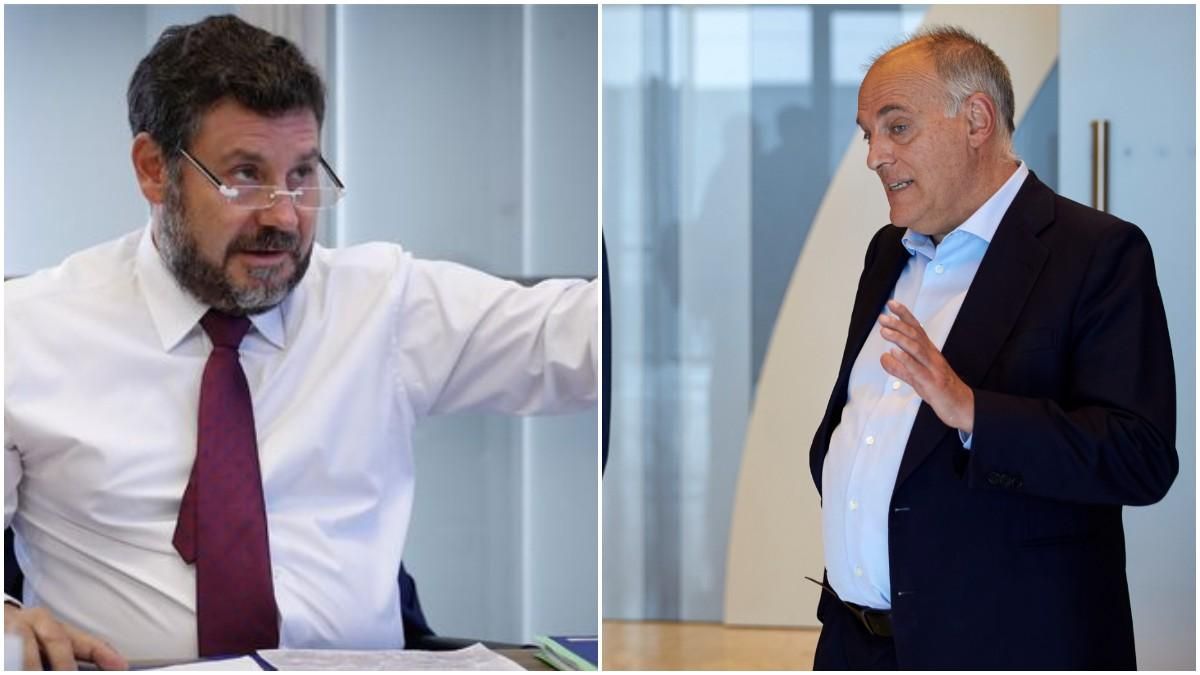 Eduard Romeu y Javier Tebas Eduard Romeu y Javier Tebas