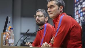 Ernesto Valverde, en rueda de prensa