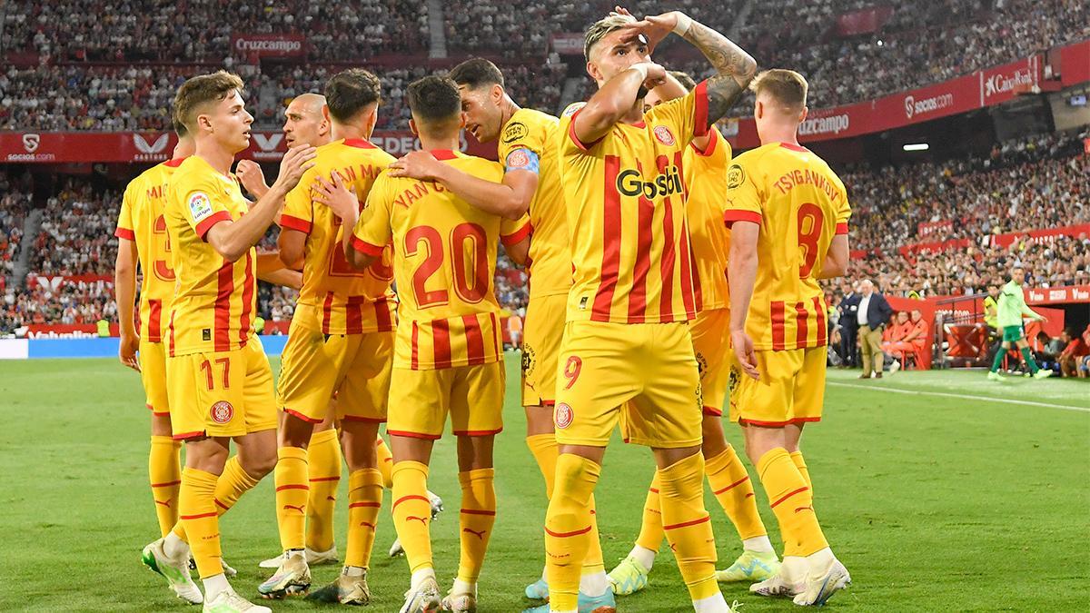 Resumen, goles y resumen del Sevilla 0 - 2 Girona de la jornada 32 de LaLiga Santander