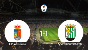 La UD Almansa y el Quintanar del Rey se reparten los puntos y empatan 1-1 La UD Almansa y el Quintanar del Rey se reparten los puntos y empatan 1-1