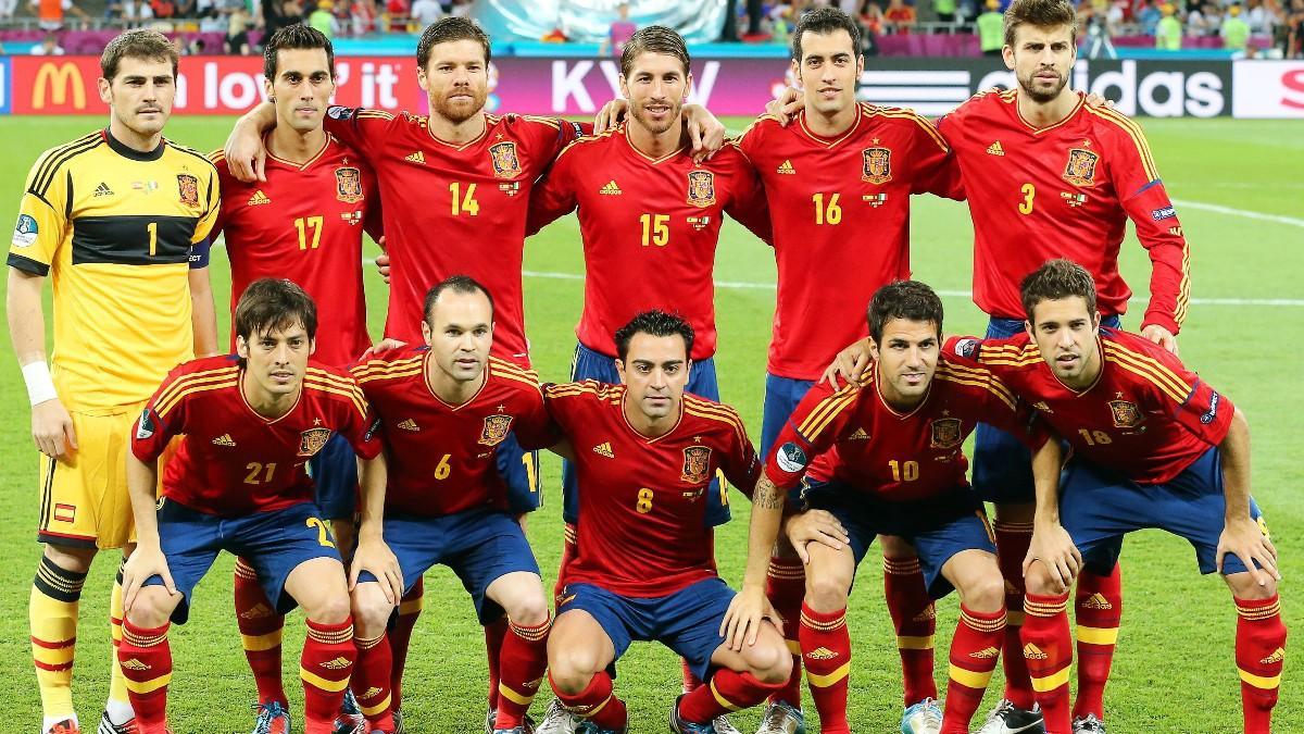 La selección española, en la Eurocopa de 2012