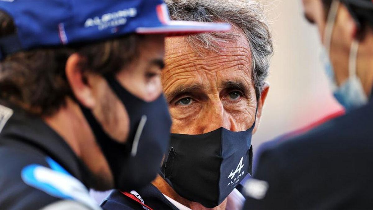 Alain Prost, junto a Fernando Alonso