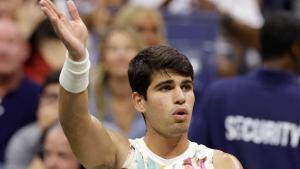 Alcaraz no pudo con Medvedev en el US Open