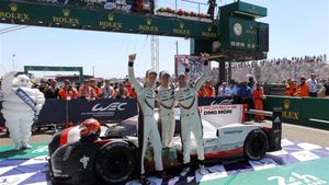 Porsche celebró por todo lo alto la 19ª victoria en Le Mans Porsche celebró por todo lo alto la 19ª victoria en Le Mans