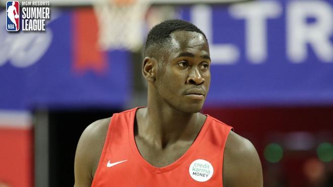 Garuba, con la camiseta de los Rockets