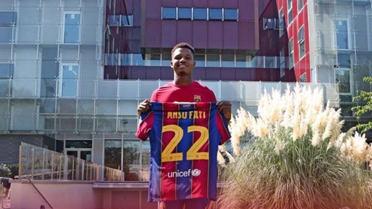 Ansu Fati, nuevo dorsal 22 del FC Barcelona