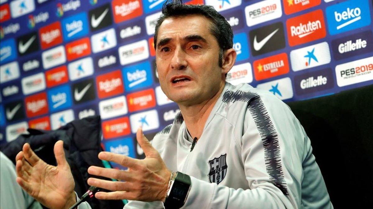 Valverde, en la sala de prensa de Sant Joan Despí Valverde, en la sala de prensa de Sant Joan Despí