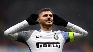 Mauro Icardi celebrando su póker vs la Sampdoria Mauro Icardi celebrando su póker vs la Sampdoria