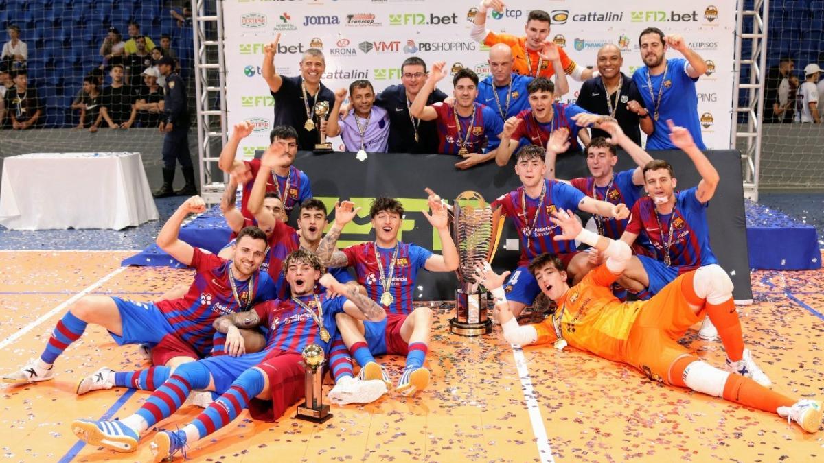 El Barça celebró el título por todo lo alto