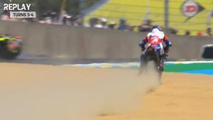Zarco ha demostrado un absoluto control tras salirse de pista con la Ducati
