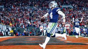 Dak Prescott fue amo y señor del partido de playoffs ante los Buccaneers de Tom Brady