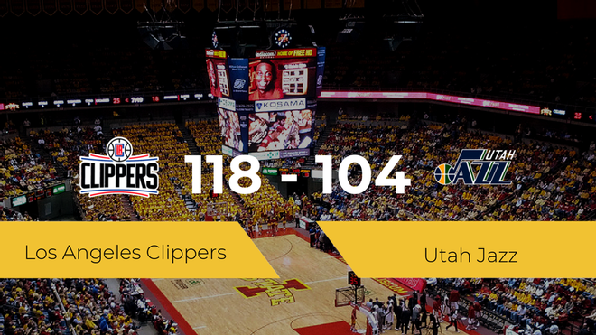 Los Angeles Clippers gana a Utah Jazz por 118-104 Los Angeles Clippers gana a Utah Jazz por 118-104