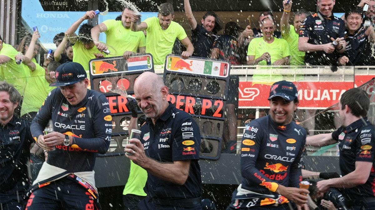 Fiesta grande en Red Bull por el doblete de Verstappen y Pérez en Barcelona