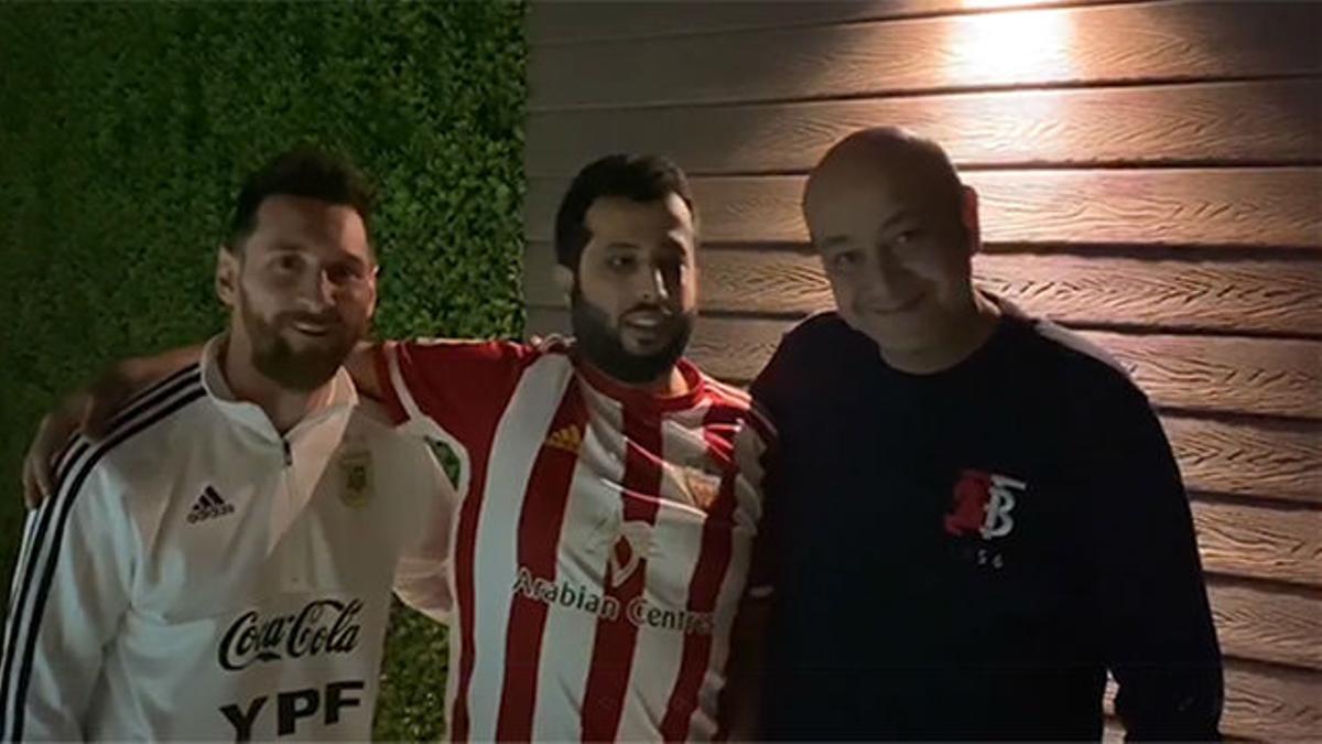 Almeria owner Turki AlSheikh hosts Leo Messi for game vs. Elche