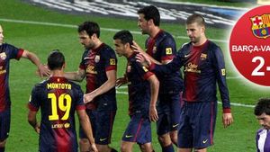 El Barça pudo celebrar un nuevo triunfo en la Liga para celebrar el título recién conquistado El Barça pudo celebrar un nuevo triunfo en la Liga para celebrar el título recién conquistado