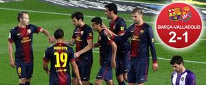 El Barça pudo celebrar un nuevo triunfo en la Liga para celebrar el título recién conquistado El Barça pudo celebrar un nuevo triunfo en la Liga para celebrar el título recién conquistado