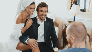 Fernando Alonso, con su novia Linda Morselli Fernando Alonso, con su novia Linda Morselli