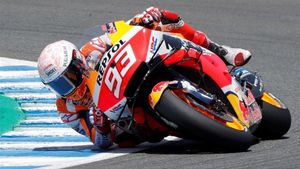 Marc Márquez durante la carrera en Jerez Marc Márquez durante la carrera en Jerez