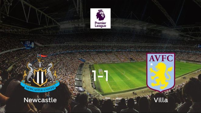 El Newcastle United y el Aston Villa empatan a uno en el St. James Park El Newcastle United y el Aston Villa empatan a uno en el St. James Park