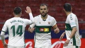 Los jugadores del Elche en una imagen de archivo Los jugadores del Elche en una imagen de archivo