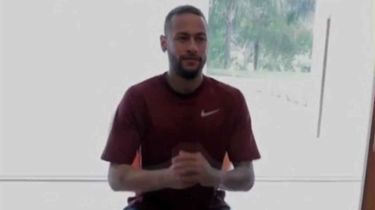 Neymar Junior muestra su entreno