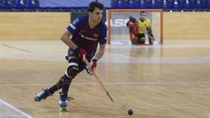 Ignacio Alabart marcó el primer gol azulgrana en Sant Sadurní Ignacio Alabart marcó el primer gol azulgrana en Sant Sadurní