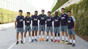 Ernesto Valverde Examines Barcelona Academy La Masia