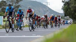Una imagen de los corredores en la Vuelta a España.