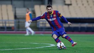 Messi, en una acción en un encuentro con el FC Barcelona Messi, en una acción en un encuentro con el FC Barcelona