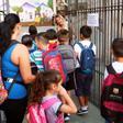 Varios niños en un colegio de Barcelona.
