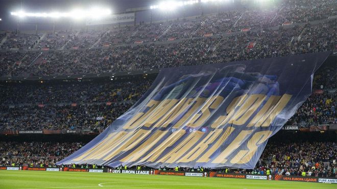 La pobre coreografía de la UEFA Europa League